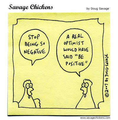 The Optimist Cartoon | Savage Chickens - Cartoons on Sticky Notes by Doug Savage