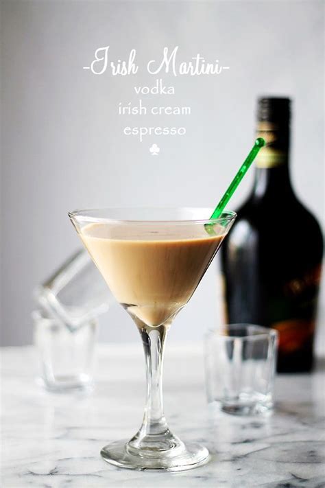 Irish Martini - A splash of vodka, some strong espresso and a good dose of Irish Cream create ...