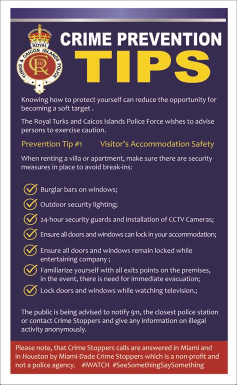 Crime Prevention Tips – Visitor Safety - Royal Turks and Caicos Island ...