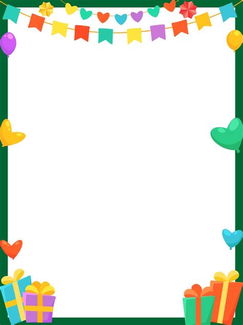 Birthday Page Borders | Happy birthday clip art, Happy birthday frame, Clip art borders