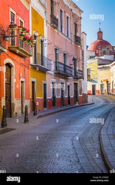 Street in Guanajuato, Mexico ------ Guanajuato is a city and ...