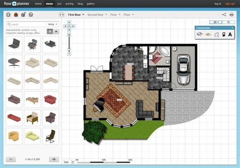 5 Free Online Room Design Software Applications | Floor planner, Room ...