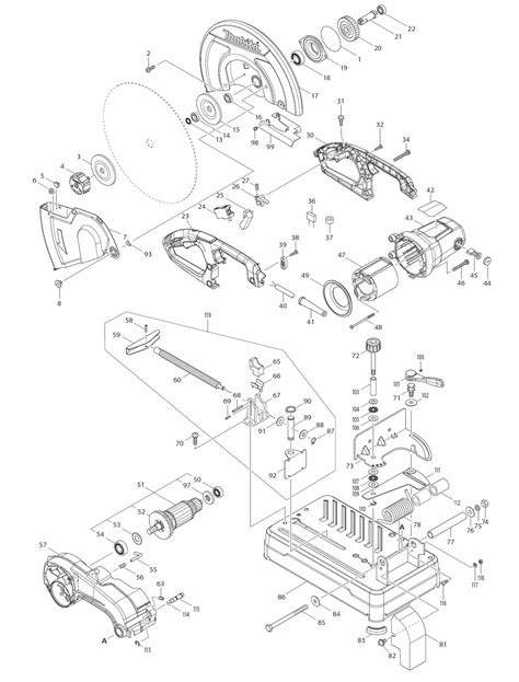 Buy Makita LW1400 Replacement Tool Parts | Makita LW1400 Other tools in Makita Electric Saw ...