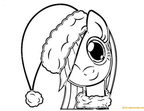 My Little Pony Playing Christmas Coloring Page - Free Printable ...