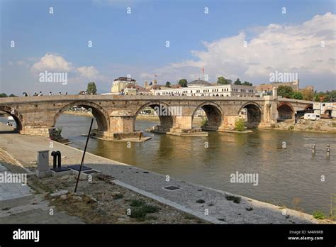 The Stone Bridge Skopje Stock Photo - Alamy