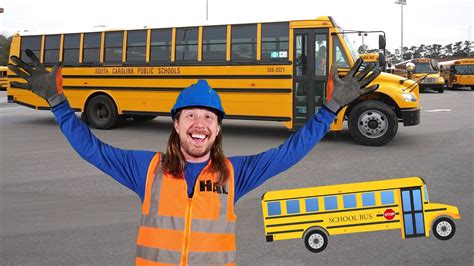 Handyman Hal learns about School Bus | School Bus for Kids - YouTube