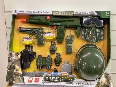 Toy Gun Plastic Police Army Machine Gun Set Kid Children War Game Toys Uk seller | eBay