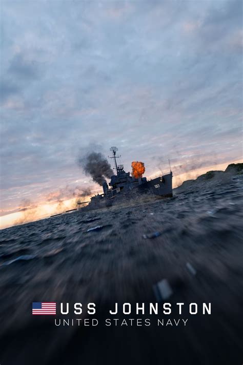 USS Johnston Artwork Poster | World of warships wallpaper, Uss johnston, Navy ships