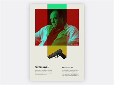 The sopranos poster by Mohamed Sahil on Dribbble