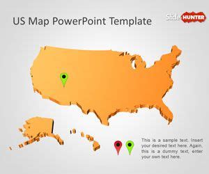 Free US Map PowerPoint Template - Free PowerPoint Templates - SlideHunter.com