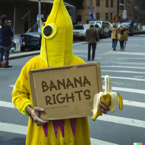 banana rights protest : r/weirddalle