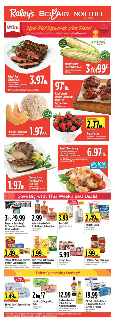 Raley's Supermarkets Weekly Ad Jul 13 – Jul 19, 2022