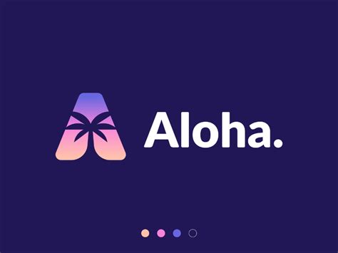 Aloha. | Aloha, Monogram logo design, Logo design