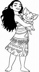 Moana Coloring Pages Printable Sheets Simple And Easy For Kids  sketch template
