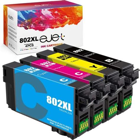 Ink for Epson Workforce Pro WF-4740 WF-4730 WF-4720 WF-4734 EC-4020 802XL 802 | eBay