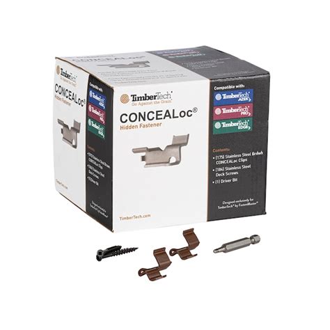 TimberTech CONCEALoc 1.625-in Matte Brown Hidden Deck Fastener 100-sq ...