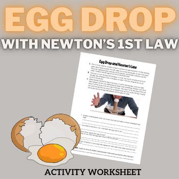 Activity Egg Drop with Newton's First Law Handout by The Spacey Scientist