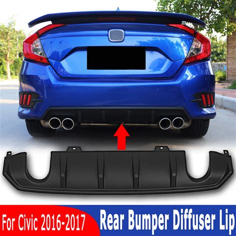 Sport Tail Rear Bumper Size Splitters Diffuser Lip for Honda for Civic ...