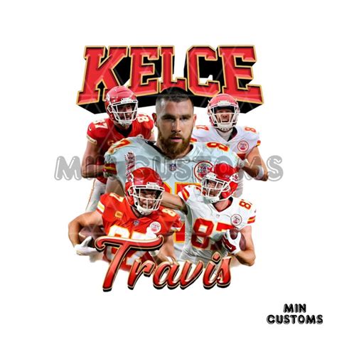 Vintage Travis Kelce Kansas City Chiefs PNG Download - Inspire Uplift