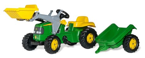 ROLLY KID JOHN DEERE TRACTOR WITH LOADER AND TRAILER AGE 2+ - Kavanaghs ...