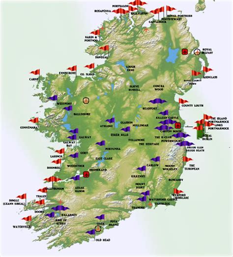 Comprehensive Ireland Golf Course Directory | Visitor Golf Guide to Ireland