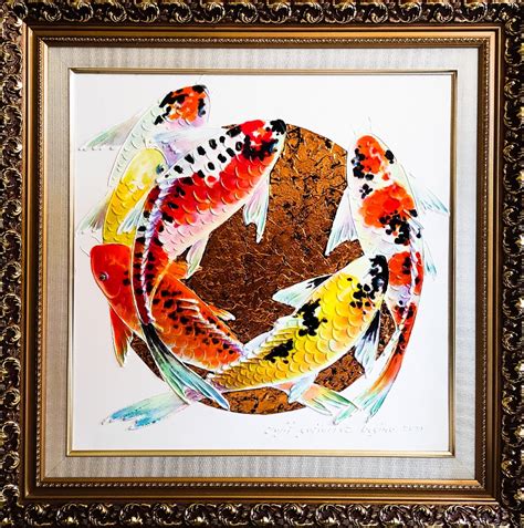 Big Koi Fish Painting - Jojit Gutierrez Begino, Hobbies & Toys, Stationary & Craft, Art & Prints ...