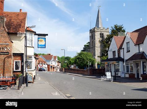 The High Street, Chobham, Surrey, England, United Kingdom Stock Photo - Alamy