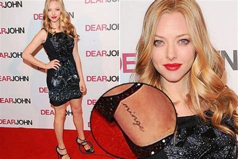 Amanda Seyfried's Foot Tattoo & its Meaning - Body Art Guru