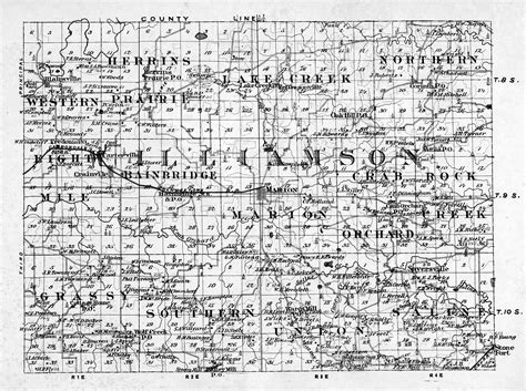 1876 Williamson County Map | Williamson County Illinois Historical Society