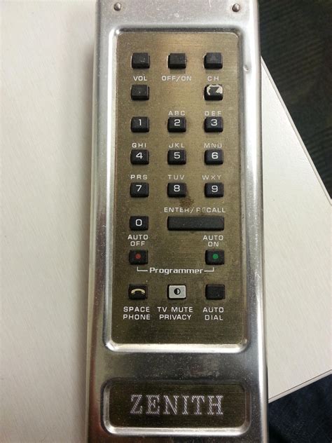 This old tv remote has a Space Phone button : r/pics