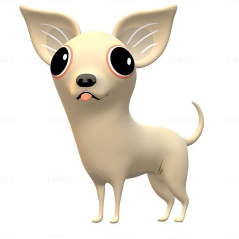 Chihuahua Dog 3D Model Ready to Print