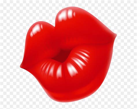 Lips Red Lips - Red Lips Kiss Clipart (#593350) - PikPng