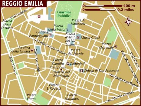 Map of Reggio Emilia