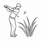 Premium Vector  Golfer Coloring Pages For coloring Book sketch template