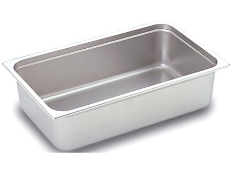 Omcan 80257 12Pcs 2.5" Deep Full-size Stainless Steel Steam Table Pan | Brittania Food Equipment ...