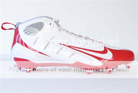 Nike Speed D Mid Red & White Football Cleats Shoes Mens NEW | eBay