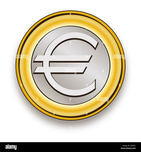 Euro symbol coin vector Stock Photo: 41347017 - Alamy