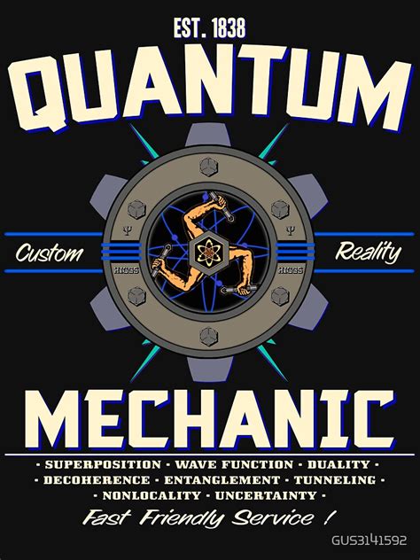 "QUANTUM MECHANICS" T-shirt by GUS3141592 | Redbubble