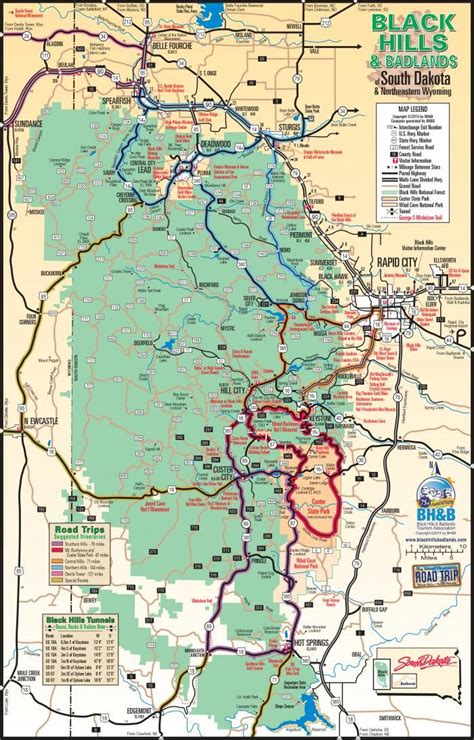 Maps | Black Hills & Badlands - South Dakota | South dakota vacation ...