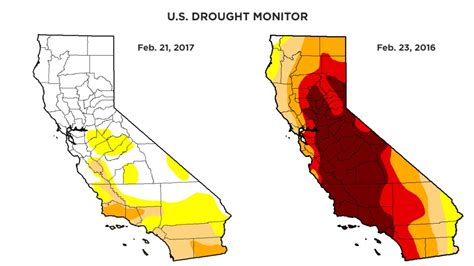 California Drought: Recent Rains Have Almost Ended It - Cnn - California Drought Map 2017 ...