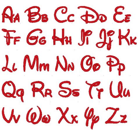 3 inch PES ONLY Disney Font Embroidery File. $1.00, via Etsy. | Embroidery fonts, Disney letters ...