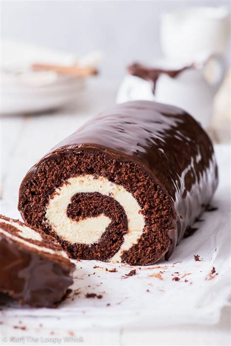 Chocolate Swiss Roll - The Loopy Whisk