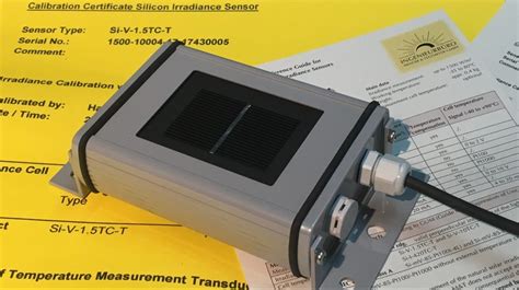 Silicon Irradiance Sensor/ PV Reference Cell | Solar Irradiance Sensor – PV Reference Cell ...