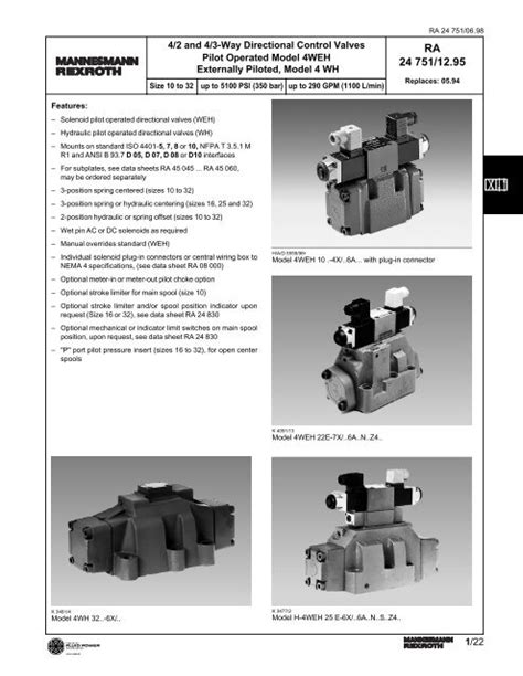 BOSCH REXROTH Mobile Hydraulics Catalog PDF Viscosity, 48% OFF