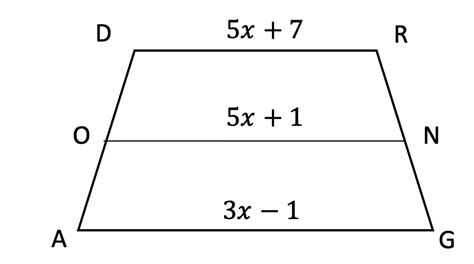 Median of a Trapezoid Theorem: Geometry - Math Lessons