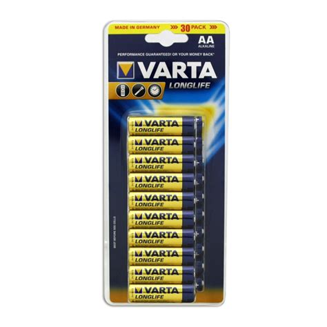 Varta AA Alkaline Batteries - 30 Pack | Bunnings Warehouse