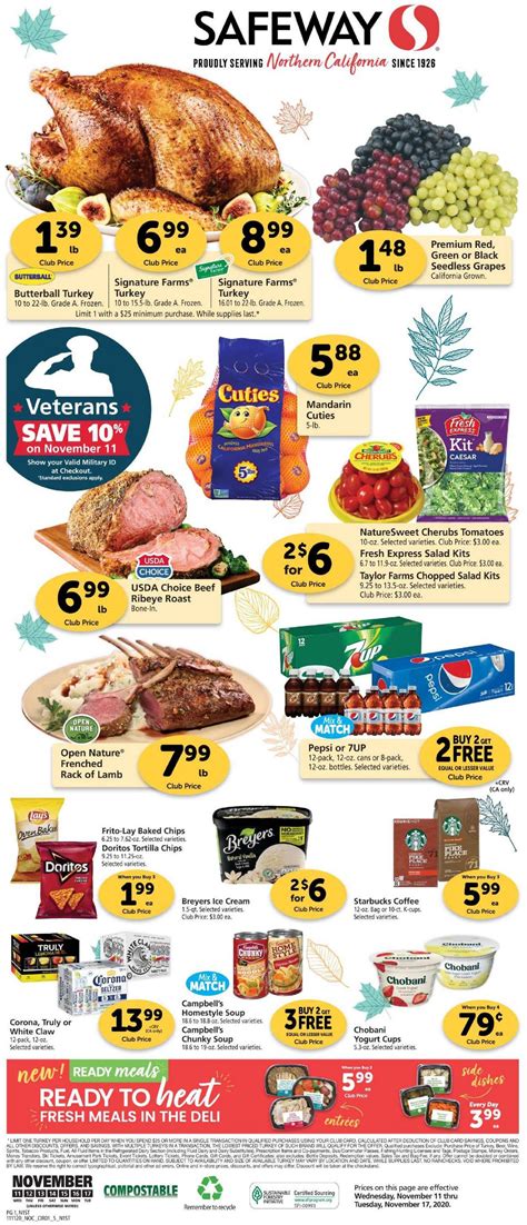 Safeway Weekly Ads & Special Buys from November 11