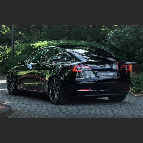 Tesla Model 3 Wrap, Best Ravoony Gloss Black Car Wrap Tesla Model 3 Wrap - ravoony.com