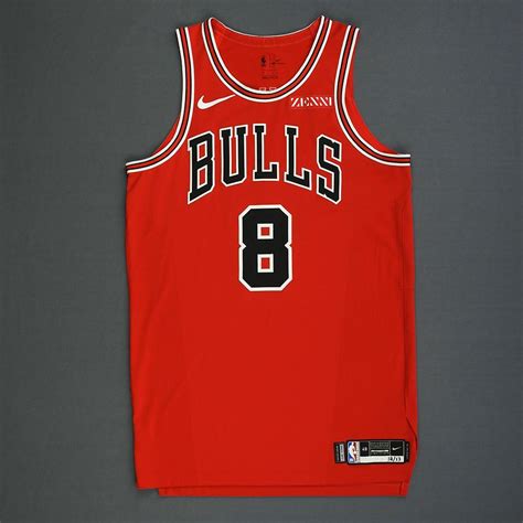 Zach LaVine - Chicago Bulls - Mexico Games - Game-Worn Icon Edition Jersey - 2018-19 Season ...