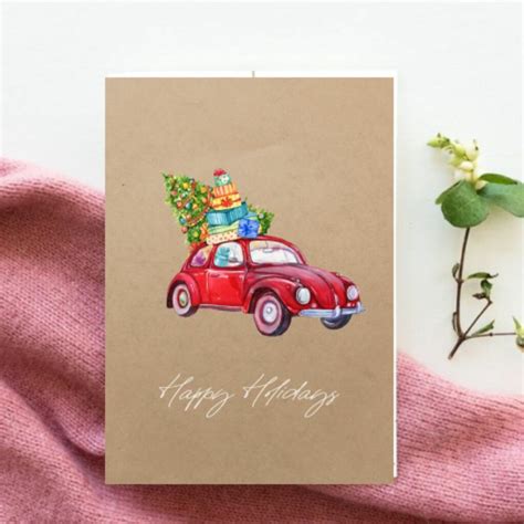 12 Postcards Happy Holidays Design - MasterBundles